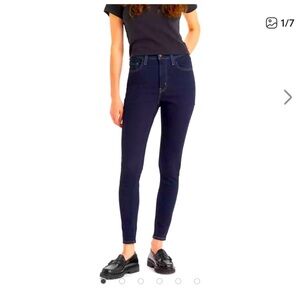Women's 720 High rise,Dark Blue Skinny Jeans